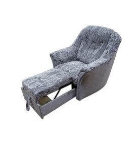 Křeslo Lux s podnožkou, Křeslo Lux, látka: Cyntie Soft 5551/F30 (sedák, opěrák), Cyntie Soft 5552/F30 (korpus) (Mi)