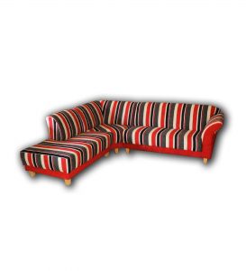 Cambridge rohová pohovka, látka: Dita 6252/66, koordinát: Dita 6332/66 (Mi)